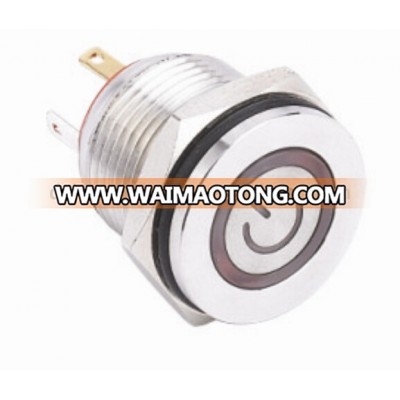 NEW 16mm momentary/latching type waterproof power start push button switch