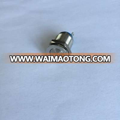 Best seller the smallest Latching switch 12mm anti-vandal metal pushbutton