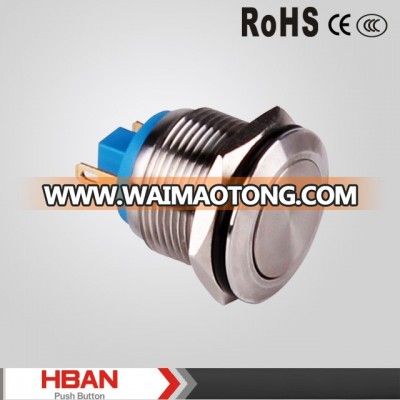 High Quality 16mm Momentary Stainless Steel Push Button Switch