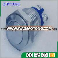 16mm Metal Pushbutton Switch with Round Head and Momentary Function