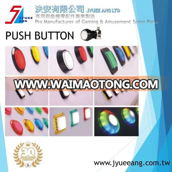 Square or Round LED Push Button Switch for Arcade Game Machine or Slot Kits