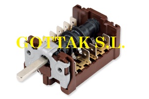 GOTTAK (soken substitute) 7 position oven rotary switch T +200 brown